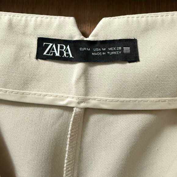 Oyster White High Waisted Zara Pants - Picture 2 of 4